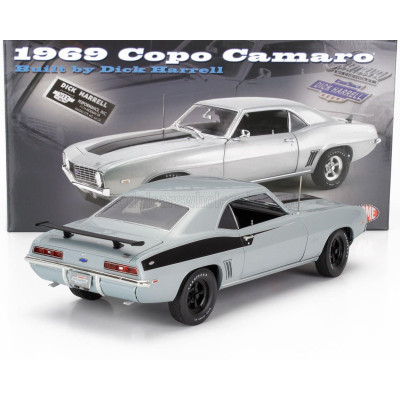 ACME MODELS CHEVROLET CAMARO COPO COUPE 1969 - SILVER BLACK 1/18