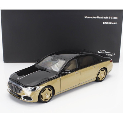 ALMOST REAL MERCEDES BENZ S-CLASS S600 V12 BITURBO MAYBACH 2021 - SAND BLACK 1/18