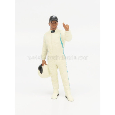 AMERICAN DIORAMA FIGURES MAN RACING LEGEND 2000s-A - WHITE GREEN 1/18