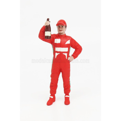 AMERICAN DIORAMA FIGURES MAN RACING LEGEND 2000s-B - RED 1/18