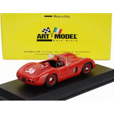 ART MODEL FERRARI 500TR SPIDER s/n.0640 N 38 2nd CIRCUITO DEL POSILLIPO NAPOLI GP 1957 RENATO BOFFA - RED 1/43