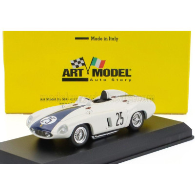 ART MODEL FERRARI 750 MONZA SPIDER s/n.0578 N 25 2nd 12h SEBRING 1955 PHIL HILL - CARROLL SHELBY - WHITE BLUE 1/43