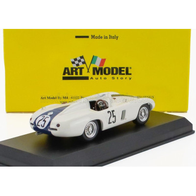 ART MODEL FERRARI 750 MONZA SPIDER s/n.0578 N 25 2nd 12h SEBRING 1955 PHIL HILL - CARROLL SHELBY - WHITE BLUE 1/43
