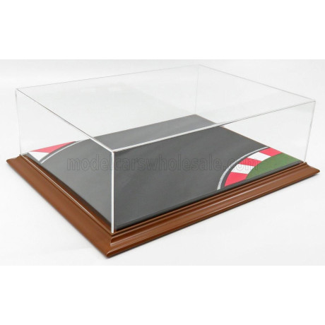 ATLANTIC VETRINA DISPLAY BOX DIORAMA BASE PISTA - RACETRACK BASE - Lungh.LENGHT cm 42.5 X Largh.WIDTH cm 31.3 X Alt.HEIGHT cm 12