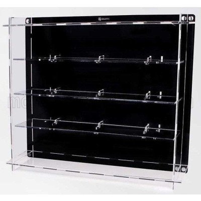 ATLANTIC VETRINA DISPLAY BOX ESPOSITORE - 2X FOR 4 CARS 1/18 Lungh.LENGHT cm 65.0 X Largh.WIDTH cm 12.5 X Alt.HEIGHT cm 57.0 (al