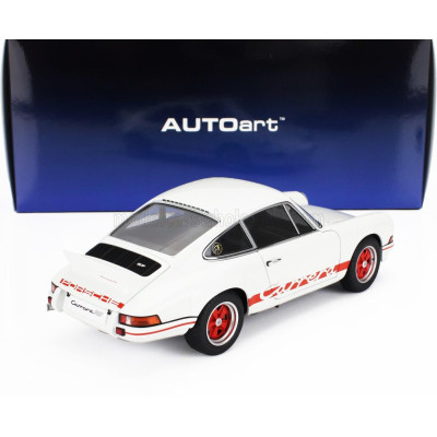 AUTOART PORSCHE 911 CARRERA RS 2.7 COUPE 1973 - WHITE RED 1/18