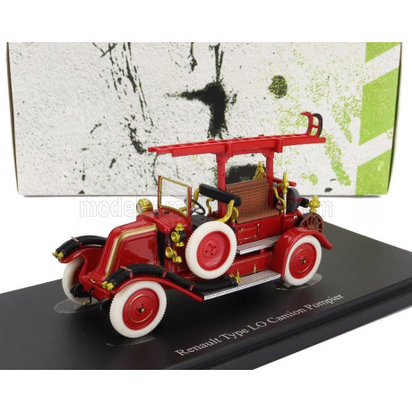 AUTOCULT RENAULT TYPE LO FIRE ENGINE TRUCK FRANCE 1926 - RED 1/43