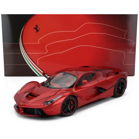 BBR MODELS FERRARI LAFERRARI 2013 - ONE OFF SPECIAL PERSONAL CAR LEWIS HAMILTON - RED MET 1/18