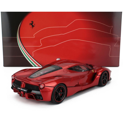 BBR MODELS FERRARI LAFERRARI 2013 - ONE OFF SPECIAL PERSONAL CAR LEWIS HAMILTON - RED MET 1/18