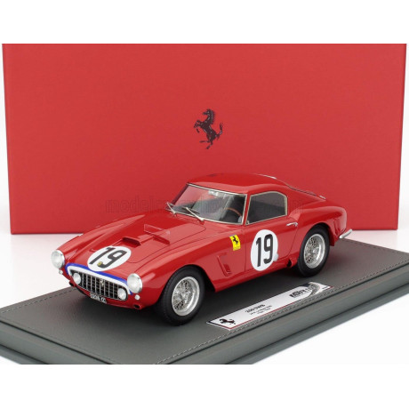 BBR MODELS FERRARI 250GT SWB 3.0L V12 TEAM N.A.R.T. NORTH AMERICAN RACING N 19 24h LE MANS 1960 ED HUGUS - AUGIE PABST - CON VET