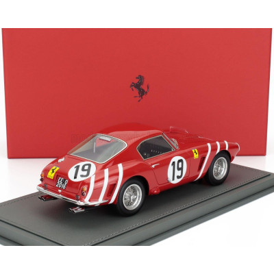 BBR MODELS FERRARI 250GT SWB 3.0L V12 TEAM N.A.R.T. NORTH AMERICAN RACING N 19 24h LE MANS 1960 ED HUGUS - AUGIE PABST - CON VET