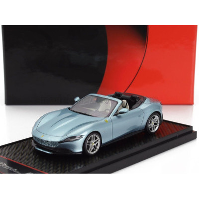 BBR MODELS FERRARI ROMA SPIDER OPEN 2020 - CELESTE TREVI - LIGHT BLUE MET 1/43
