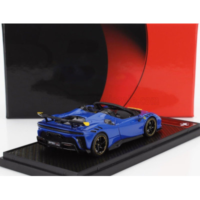 BBR MODELS FERRARI SF90 XX STRADALE SPIDER 2024 - AZZURRO DINO - LIGHT BLUE BLACK YELLOW 1/43
