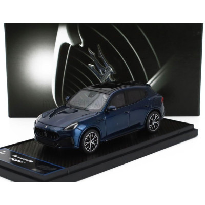 BBR MODELS MASERATI GRECALE TROFEO SUV 2022 - BLU NOBILE - BLUE MET 1/43