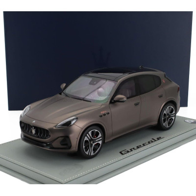 BBR MODELS MASERATI GRECALE FOLGORE SUV 2022 - CON VETRINA - WITH SHOWCASE - RAME FOLGORE - MATT COPPER 1/18
