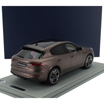BBR MODELS MASERATI GRECALE FOLGORE SUV 2022 - CON VETRINA - WITH SHOWCASE - RAME FOLGORE - MATT COPPER 1/18