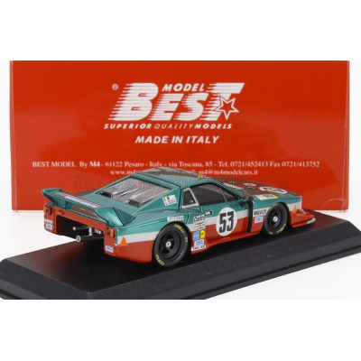 BEST MODEL LANCIA BETA MONTECARLO TURBO TEAM LANCIA CORSE N 53 24h LE MANS 1980 CARLO FACETTI - MARTINO FINOTTO - GREEN RED 1/43