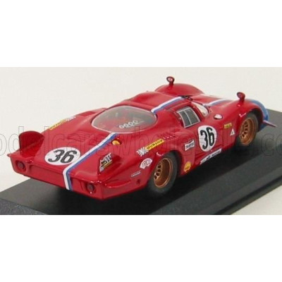 BEST MODEL ALFA ROMEO 33.2 N 36 LE MANS 1969 PILETTE - SLOTEMAKER - RED 1/43