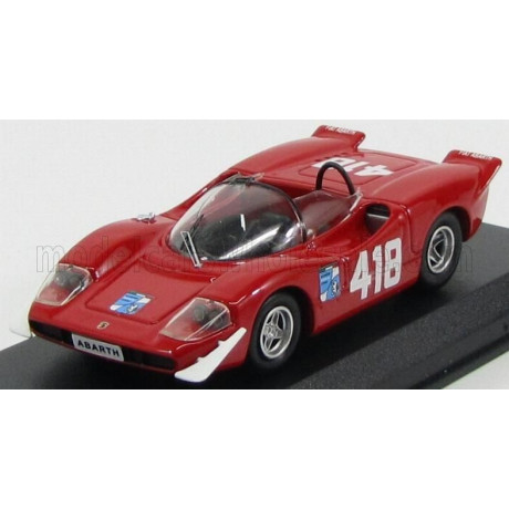 BEST MODEL FIAT ABARTH 2000 S N 418 WINNER TRIESTE-OPICINA 1969 F.PILONE - RED 1/43