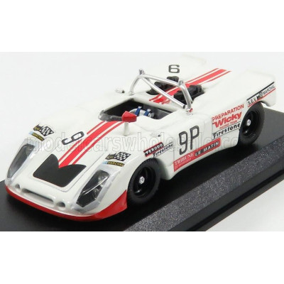 BEST MODEL PORSCHE 908/02 FLUNDER N 9 P 10th 1000km NURBURGRING 1971 WICKY - CABRAL - WHITE 1/43