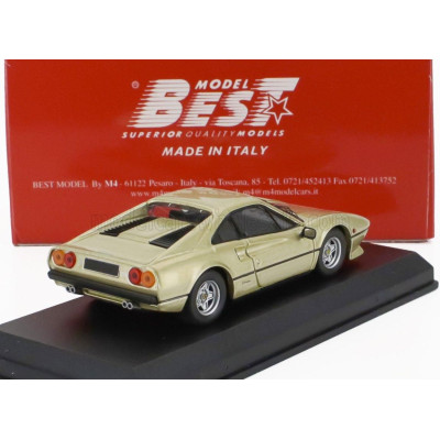 BEST MODEL FERRARI 308 GTB 1975 - 50th ANNIVERSARY - GOLD MET 1/43