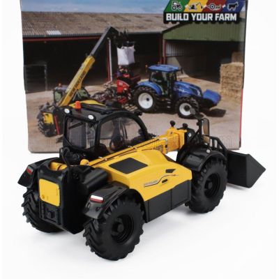 BRITAINS NEW HOLLAND TH7.4Z PANORAMIC TELESCOPIC RUSPA GOMMATA TRACTOR - SCRAPER - ELEVATORE - BLACK YELLOW 1/32