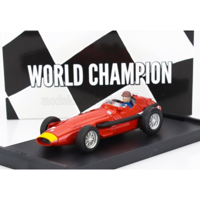 BRUMM MASERATI F1  250F N 1 WORLD CHAMPION WINNER GERMANY GP 1957 JUAN MANUEL FANGIO - WITH DRIVER FIGURE - RED 1/43
