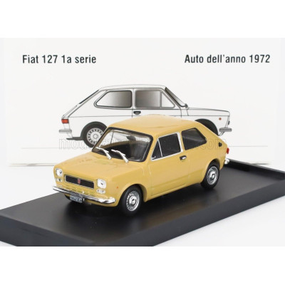 BRUMM FIAT 127 1-SERIES 1971 - BLACK INTERIOR - GIALLO TAHITI - YELLOW 1/43