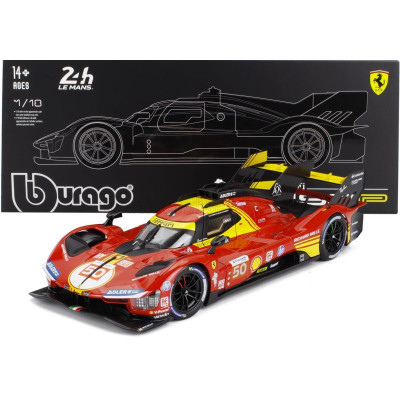 BURAGO FERRARI 499P 3.0L TURBO V6 TEAM FERRARI AF CORSE N 50 WINNER 24h LE MANS 2024 ANTONIO FUOCO - MIGUEL MOLINA - NICKLAS NIE
