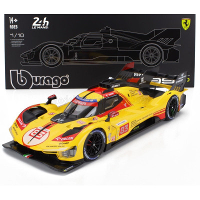 BURAGO FERRARI 499P 3.0L TURBO V6 TEAM AF CORSE N 83 24h LE MANS 2024 ROBERT KUBICA - ROBERT SHWARTZMAN - YIFEI YE - CON VETRINA