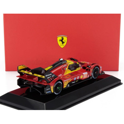 BURAGO FERRARI 499P 3.0L TURBO V6 TEAM FERRARI AF CORSE N 50 WINNER 24h LE MANS 2024 ANTONIO FUOCO - MIGUEL MOLINA - NICKLAS NIE