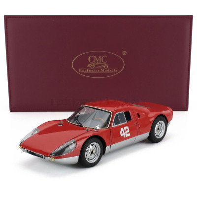 CMC PORSCHE 904 CARRERA GTS ch.904-043 N 42 PEBBLE BEACH AUCTIONS 2017 - RED SILVER 1/18