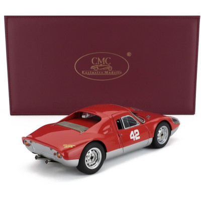 CMC PORSCHE 904 CARRERA GTS ch.904-043 N 42 PEBBLE BEACH AUCTIONS 2017 - RED SILVER 1/18