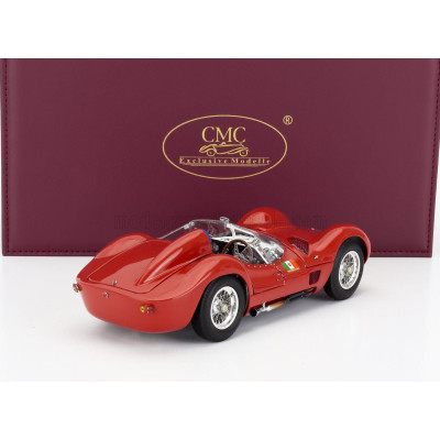 CMC MASERATI TIPO 61 2.9L S4 SPIDER BIRDCAGE GOODWOOD REVIVAL 2008 - RED 1/18