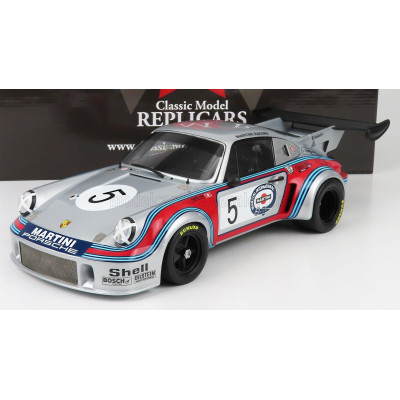 CMR PORSCHE 911 930 CARRERA RSR TURBO 2.1L TEAM MARTINI RACING N 5 BRANDS HATCH 1974 H.MULLER - G.VAN LENNEP - SILVER RED BLUE 1