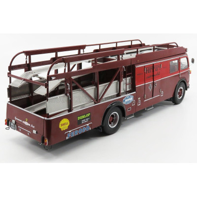 CMR FIAT 642RN2 TRUCK BARTOLETTI F1 FERRARI CAR TRANSPORTER 1957 - RED BORDEAUX 1/18