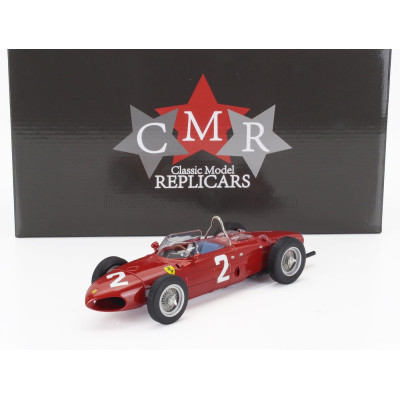 CMR FERRARI F1  DINO 156 SHARKNOSE N 2 WORLD CHAMPION WINNER ITALIAN MONZA GP 1961 PHIL HILL - RED 1/18