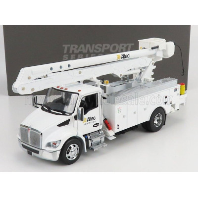 DM MODELS KENWORTH T380 TRUCK ALTEC AA55 GRU CRANE ELEVATOR CON PIATTAFORMA CESTELLO 2010 - WHITE 1/32