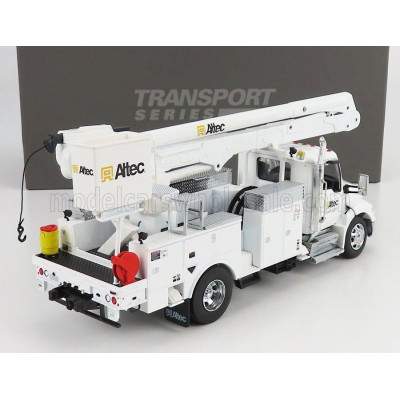 DM MODELS KENWORTH T380 TRUCK ALTEC AA55 GRU CRANE ELEVATOR CON PIATTAFORMA CESTELLO 2010 - WHITE 1/32