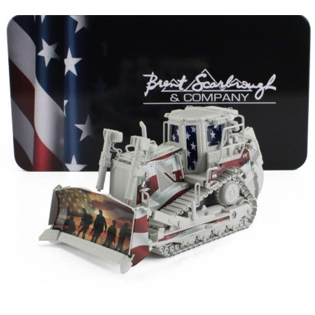 DM MODELS CATERPILLAR CATD8T RUSPA CINGOLATA - SCRAPER TRACK TYPE TRACTOR - GREY WHITE 1/50