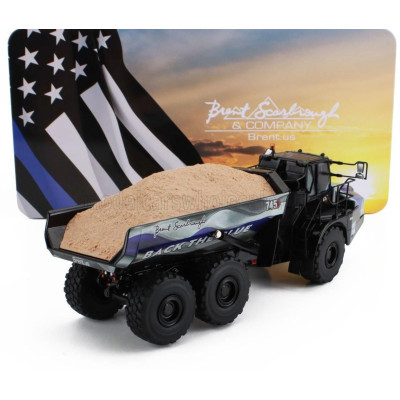 DM MODELS CATERPILLAR CAT745 CASSONE RIBALTABILE CAVA 3-ASSI - ARTICULATED BRENT.US TRUCK - CAMOUFLAGE 1/50