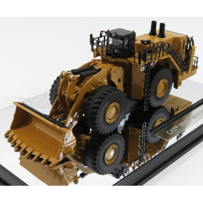 DM MODELS CATERPILLAR CAT994K RUSPA GOMMATA - SCRAPER TRACTOR WHEEL LOADER - YELLOW BLACK 1/125