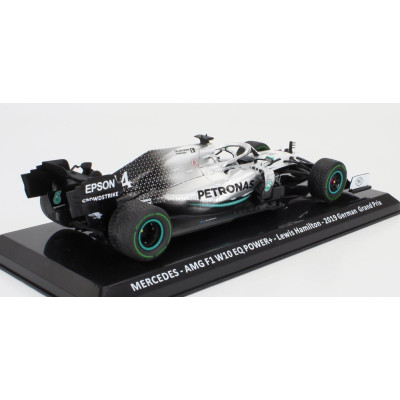 EDICOLA MERCEDES GP F1  W10 EQ POWER+ TEAM AMG PETRONAS MOTORSPORT WORLD CHAMPION N 44 GERMAN GP 2019 LEWIS HAMILTON - DAMAGE BL