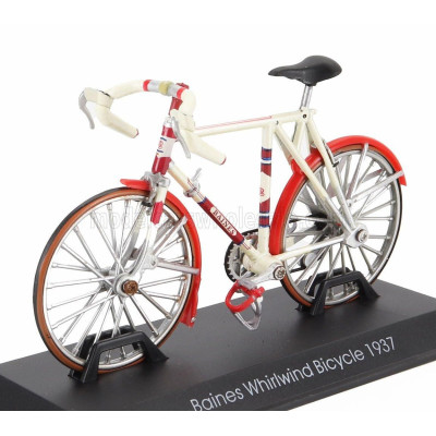 EDICOLA BICICLETTA BAINES WHIRLWIND BICYCLE 1937 - RED WHITE 1/15