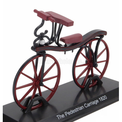 EDICOLA BICICLETTA THE PEDESTRIAN CARRIAGE BICYCLE 1820 - RED 1/15