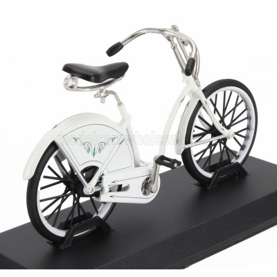 EDICOLA BICICLETTA LADY DROPFRAME BICYCLE 1984 - WHITE BLACK 1/15