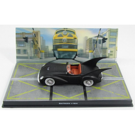EDICOLA BATMAN BATMOBILE - BATMAN 164 - MATT BLACK 1/43