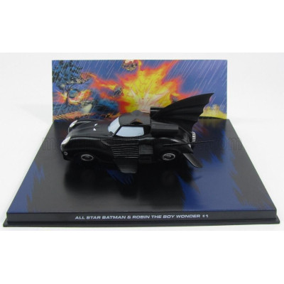 EDICOLA BATMAN BATMOBILE - ALL STAR BATMAN & ROBIN THE BOY WONDER - MATT BLACK 1/43