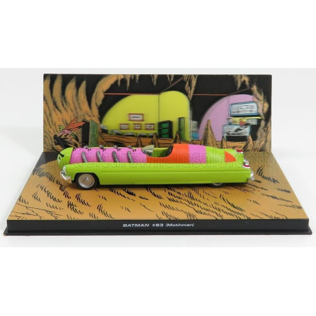 EDICOLA BATMAN UOMO FALENA - MOTHMAN CAR 63 - LIGHT GREEN PINK 1/43