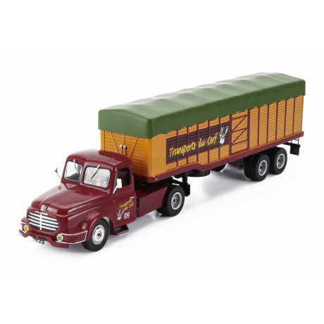 EDICOLA WILLEME LC610 TRUCK TRANSPORTS DU CERF 1952 - WITHOUT CARD BOX - RED ORANGE GREEN 1/43